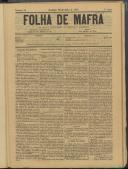 Folha de Mafra: Periódico noticioso, literário e agrícola, Ano 1, n.º 49