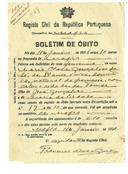 Boletim de Óbito 549
Maria Clara Gonçalves de Sá
Coval 403