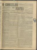 O Concelho de Mafra: Jornal Regionalista, Ano 11, n.º 362