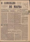 O Concelho de Mafra: Jornal Regionalista, Ano 22, n.º  590