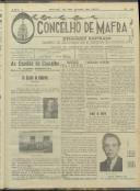 O Concelho de Mafra: Semanário ilustrado. Órgão de Propaganda e Defesa do Concelho, Ano 1, n.º 16