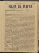 Folha de Mafra: Periódico noticioso, literário e agrícola, Ano 2, n.º 54