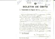 Boletim de Óbito 2740
José Duarte Casquinho
Coval 450