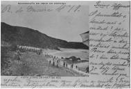 Fotografia Reprodução de postal. Vista geral da Praia do Sul. Recordação da Praia da Ericeira