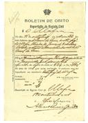 Boletim de óbito A1812
Olinda de Jesus
Coval 108