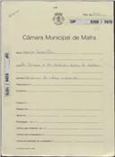 OP 5399/1970 - Celestino Ferreira Faria - Adaptação de adega a moradia, Rua Principal, n.º 23, 23-A - Codeçal / Sobral da Abelheira - Licença de construção n.º 823/1970 - Licença de utilização n.º 4/1971