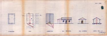 OP António Monteiro Alves - Estrada dos Gorcinhos, em Mafra - Construir barracão para garagem e arrecadação com 40,00m2 - Licença de construção nº 1232/1959, 1663/1959