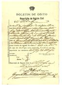 Boletim de óbito A1764
António Agostinho da Silva
Coval 91