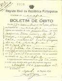 Boletim de Óbito 1699
Joaquim Dias Luís
Coval 203