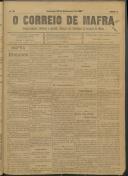 O Correio de Mafra: Jornal semanal, noticioso e agrícola, defensor dos interesses da Comarca de Mafra, Ano 2, n.º 51