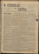 O Concelho de Mafra: Jornal Regionalista, Ano 12, n.º 391