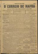 O Correio de Mafra: Jornal semanal, noticioso e agrícola, defensor dos interesses da Comarca de Mafra, Ano 2, n.º 29