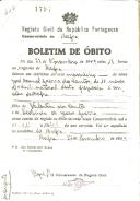 Boletim de Óbito 1797
José Manuel Guerra dos Santos
Coval 443