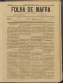 Folha de Mafra: Periódico noticioso, literário e agrícola, Ano 1, n.º 31