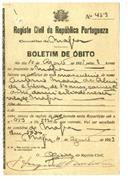 Boletim de óbito A2485
António Maria de Almeida e Silva
Coval 145