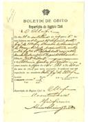 Boletim de óbito A1814
Amália da Conceição
Coval 123