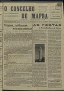 O Concelho de Mafra: Jornal Regionalista, Ano 27, n.º  654