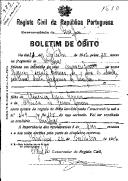 Boletim de Óbito 1610
Rogério Vicente Gomes
Coval 383