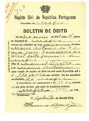 Boletim de Óbito 750
Maria Antónia
Coval 95