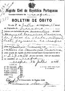 Boletim de Óbito 1315
Manuel Francisco Cravina
Coval 279