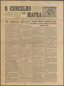 O Concelho de Mafra: Jornal Regionalista, Ano 7, n.º 292