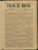 Folha de Mafra: Periódico noticioso, literário e agrícola, Ano 1, n.º 34