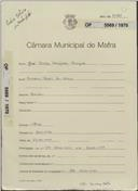 OP 5569/1970 José Carlos Gonçalves Marques - Arneiro - Póvoa da Galega - construção de uma moradia licença de construção nº 1895/1970 - licença de utilização nº 58/1971 