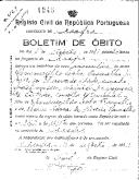 Boletim de Óbito 1945
Hermenegildo Lobo Ramalho Júnior
Coval 429