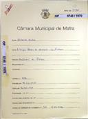 OP 5740/1970 Alberto Matos. Rua Major Pereira de Almeida, Venda do Pinheiro. Ampliaçãodum prédio. 
Licença de Construção nº. 203/1971 
Licença de Habitação nº. 32/1972