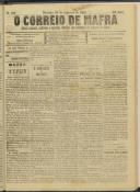 O Correio de Mafra: Jornal semanal, noticioso e agrícola, defensor dos interesses da Comarca de Mafra, Ano 3, n.º 104