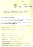 OP 1290/1962 - Manuel Roberto Quintino Duarte - Rua das Adegas, nº 5, em Fonte Boa da Brincosa / Carvoeira - reconstrução de uma moradia - Licença de construção n.º 432/1963 - licença de utilização nº 799/1963