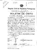 Boletim de Óbito 2239
Maria Rosa da Silva Quintas
Coval 344