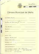 OP 5307/1970 Leonel Nunes- Rua da Bela Vista - Encarnação - construção de uma moradia - licença de construção nº 340/1971 - licença de utilização nº 1428/1971