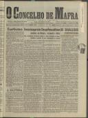 O Concelho de Mafra: Jornal Regionalista, Ano 16, n.º 485