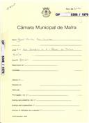 OP 5306/1970 José Carlos dos Santos - Rua dos Serafins nº 7 Póvoa de Baixo - Mafra - construção de uma moradia - licença de construção nº 1139/1971 licença de utilização nº 130/1972 