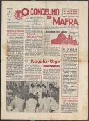 O Concelho de Mafra: Jornal Regionalista, Ano 39, n.º  827