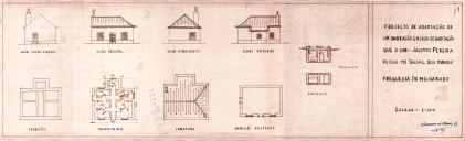 OP Jacinto Pereira - Calçada dos Ninhos, nº 4, Casal dos Ninhos / Venda do Pinheiro - adaptar um barracão a casa de habitação - Licença de construção nº. 786/1953 - Licença de utilização nº. 99/1954.