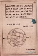 OP Maria Victória Neto - Rua Alves Crespo, na Ericeira - Construir um prédio de habitação - Licença de construção nº. 373/1950, de 2 de Maio -
Licença de utilização nº. 668/1951, de 29 de Junho