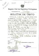 Boletim de Óbito 2236
Marcos Carlos dos Santos
Coval 331