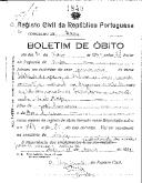 Boletim de Óbito 1849
Adelaide de Jesus
Coval 342