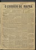 O Correio de Mafra: Jornal semanal, noticioso e agrícola, defensor dos interesses da Comarca de Mafra, Ano 4, n.º 125