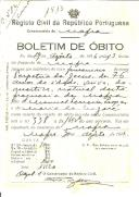 Boletim de Óbito 1513
Perpétua de Jesus
Coval 582