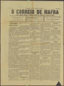 O Correio de Mafra: Jornal semanal, noticioso e agrícola, defensor dos interesses da Comarca de Mafra, Ano 3, n.º 86