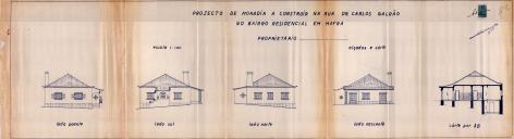 OP Laura Figueiredo - Rua Dr. Carlos Galrão, em Mafra - Construir uma casa de habitação - Licença de construção nº. 1230/1949, 1231/1949 - Licença de utilização nº. 412/1950, de 12 de Maio