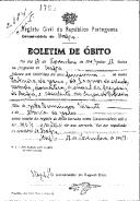 Boletim de Óbito 1795
Palmira de Jesus
Coval 184