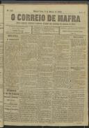 O Correio de Mafra: Jornal semanal, noticioso e agrícola, defensor dos interesses da Comarca de Mafra, Ano 5, n.º 163