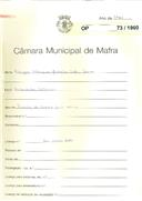 OP  73/1960 - Edviges Velasques Monteiro Lopes Soares - Matourinho-Milharado - Pedido de licença para obras 
Licença de construção n.º 269/1960
Licença de habitação n.º 1765/1960