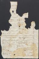 Rol de confessados da Vila de Mafra (fragmento)