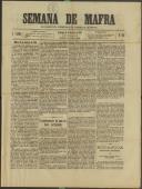 Semana de Mafra: Defensor dos interesses do Concelho de Mafra, Ano 1, n.º 38