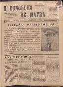 O Concelho de Mafra: Jornal Regionalista, Ano 19, n.º 556